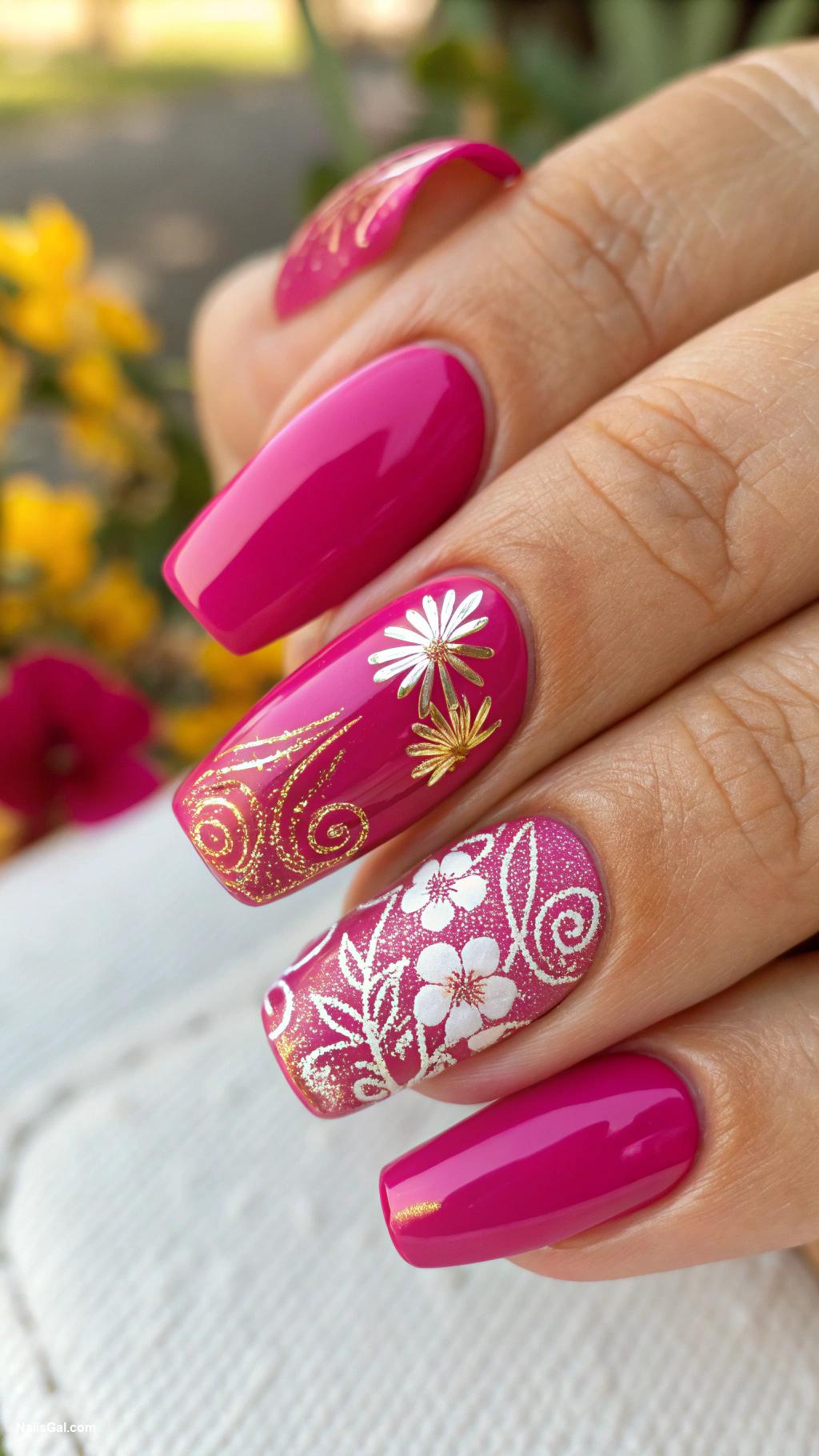 best summer nail colors Fuchsia Fusion A bold and lively fuchsia that makes a statement