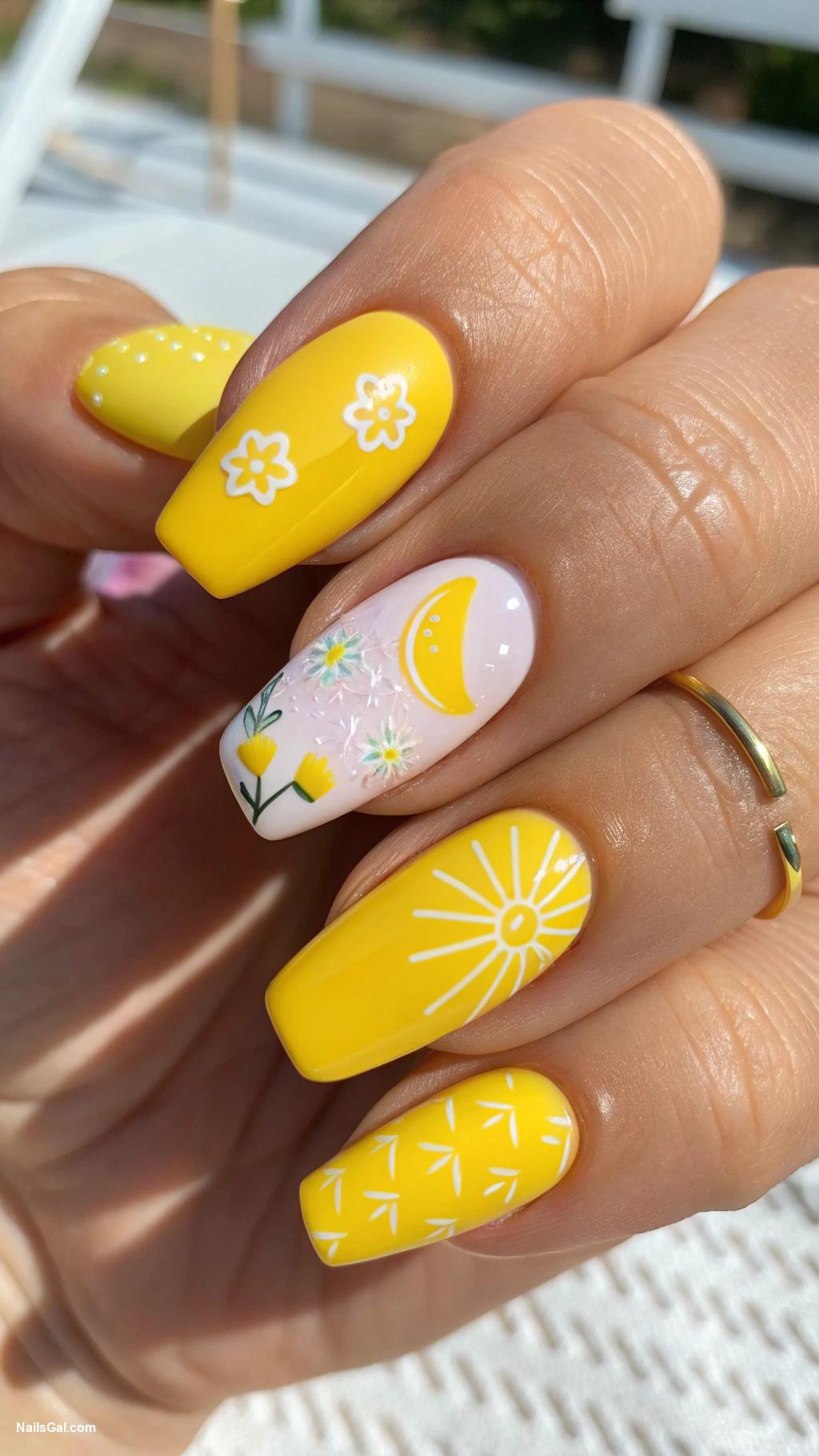best summer nail colors Sunshine Yellow A bright and cheerful yellow reminiscent of sunny days