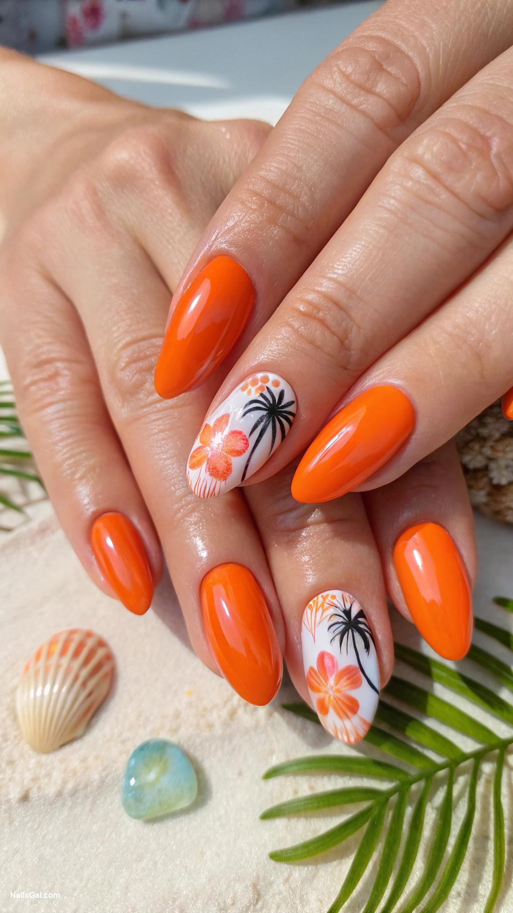 best summer nail colors Tangerine Tango A lively tangerine hue that radiates energy