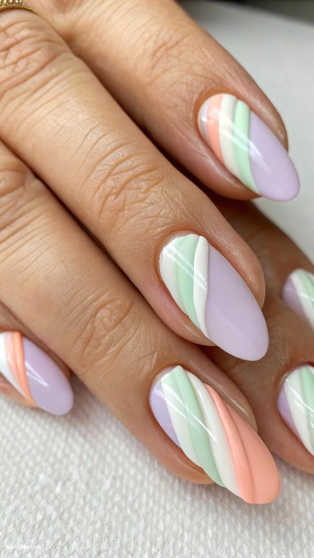 classy nails French tips with colorful twists