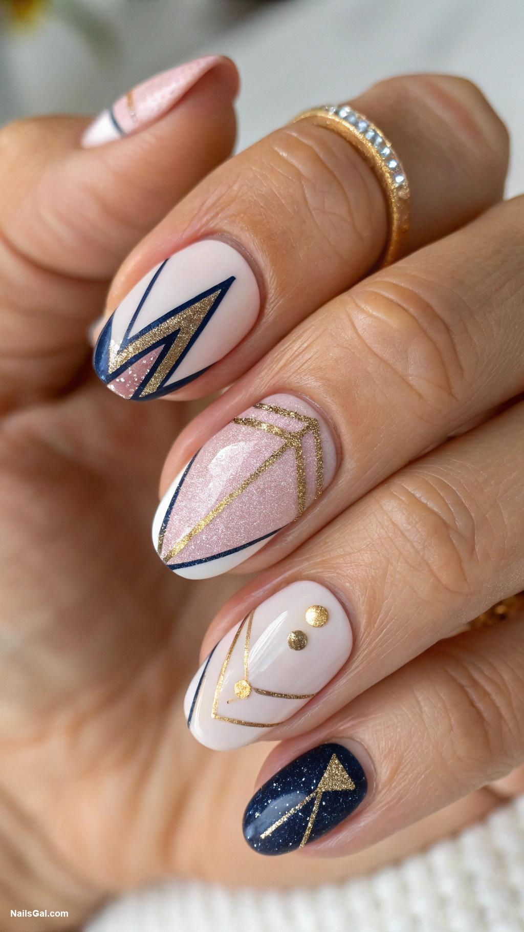 trendy nails Negative space nail art designs