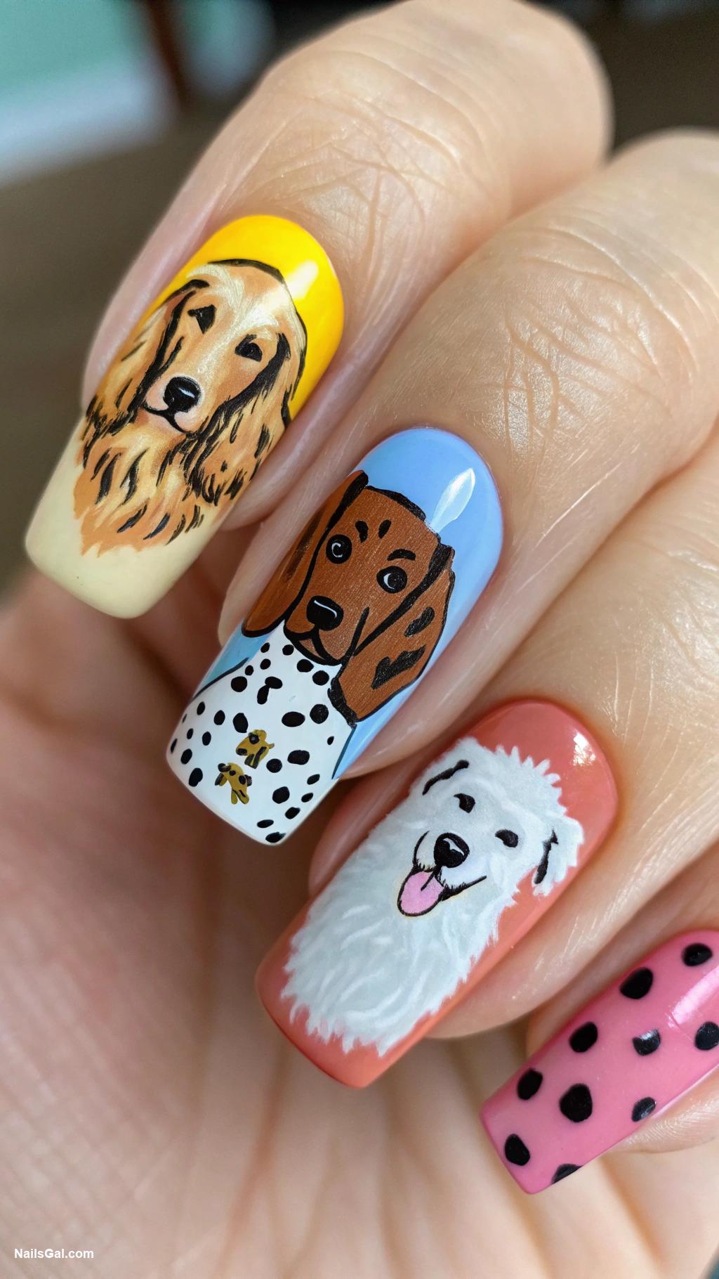 dog nails Abstract art inspired by dog breeds