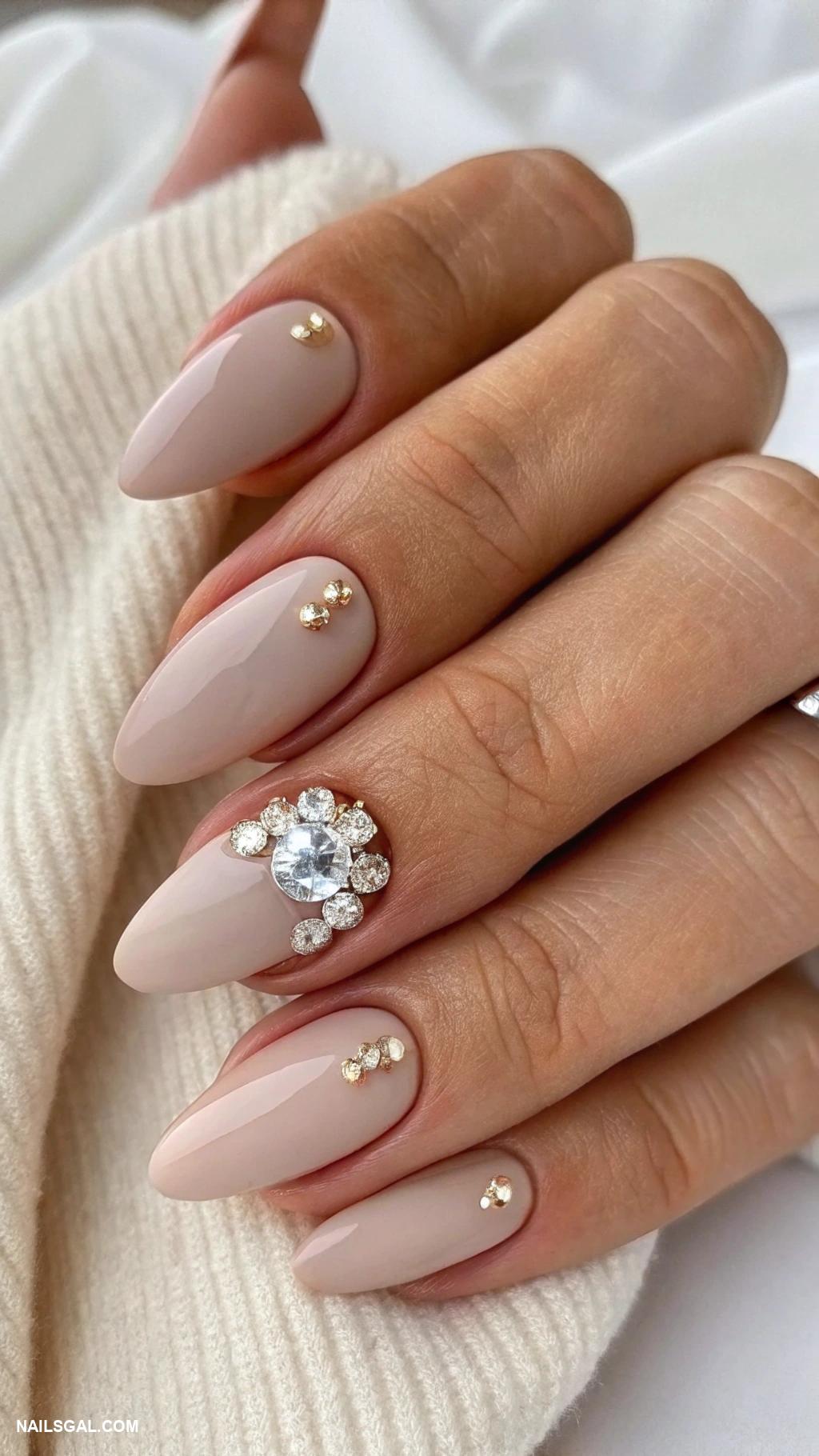 classy nude nails Matte nude with glossy tips