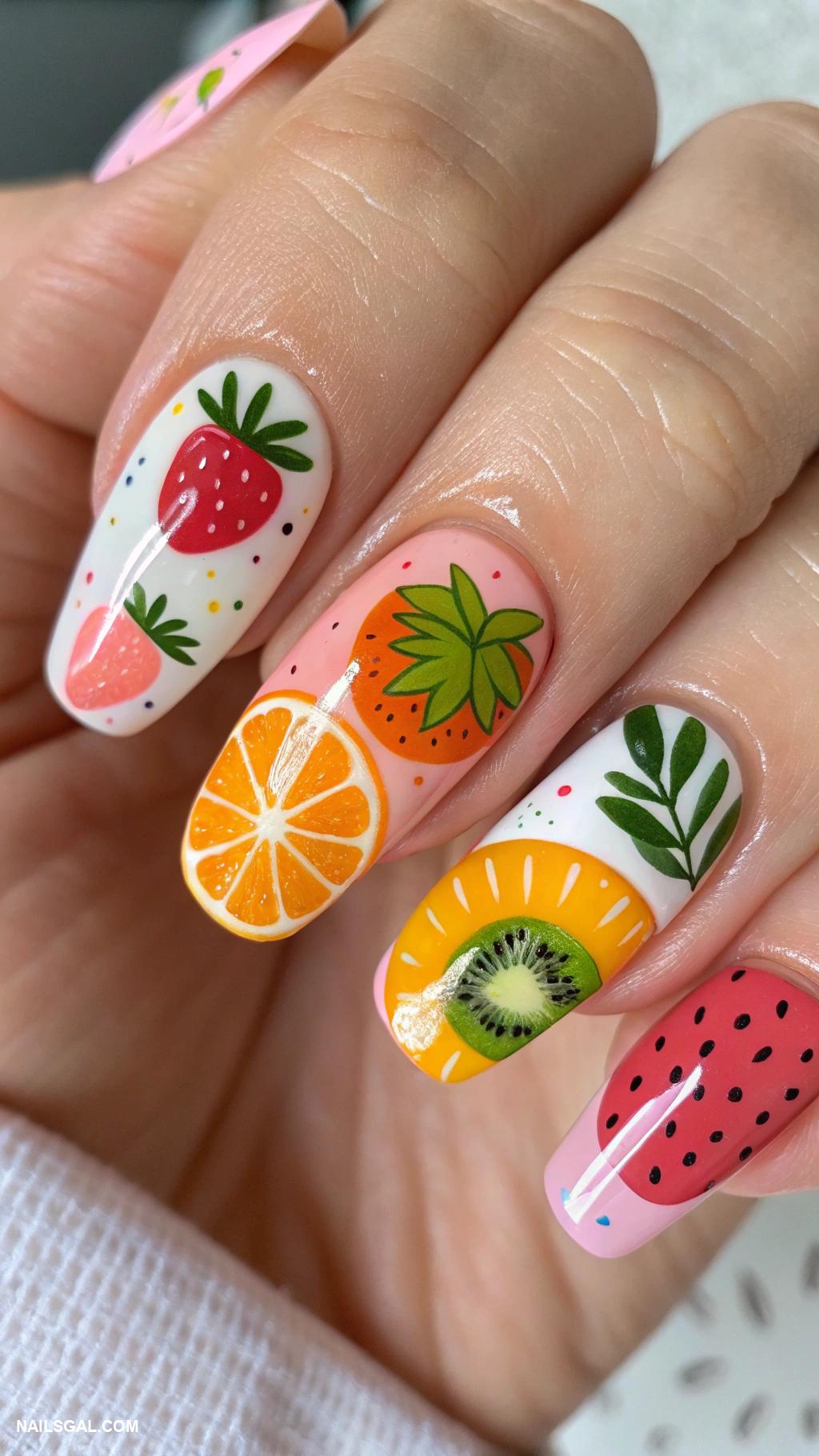 cute nails Fruity nail art designs