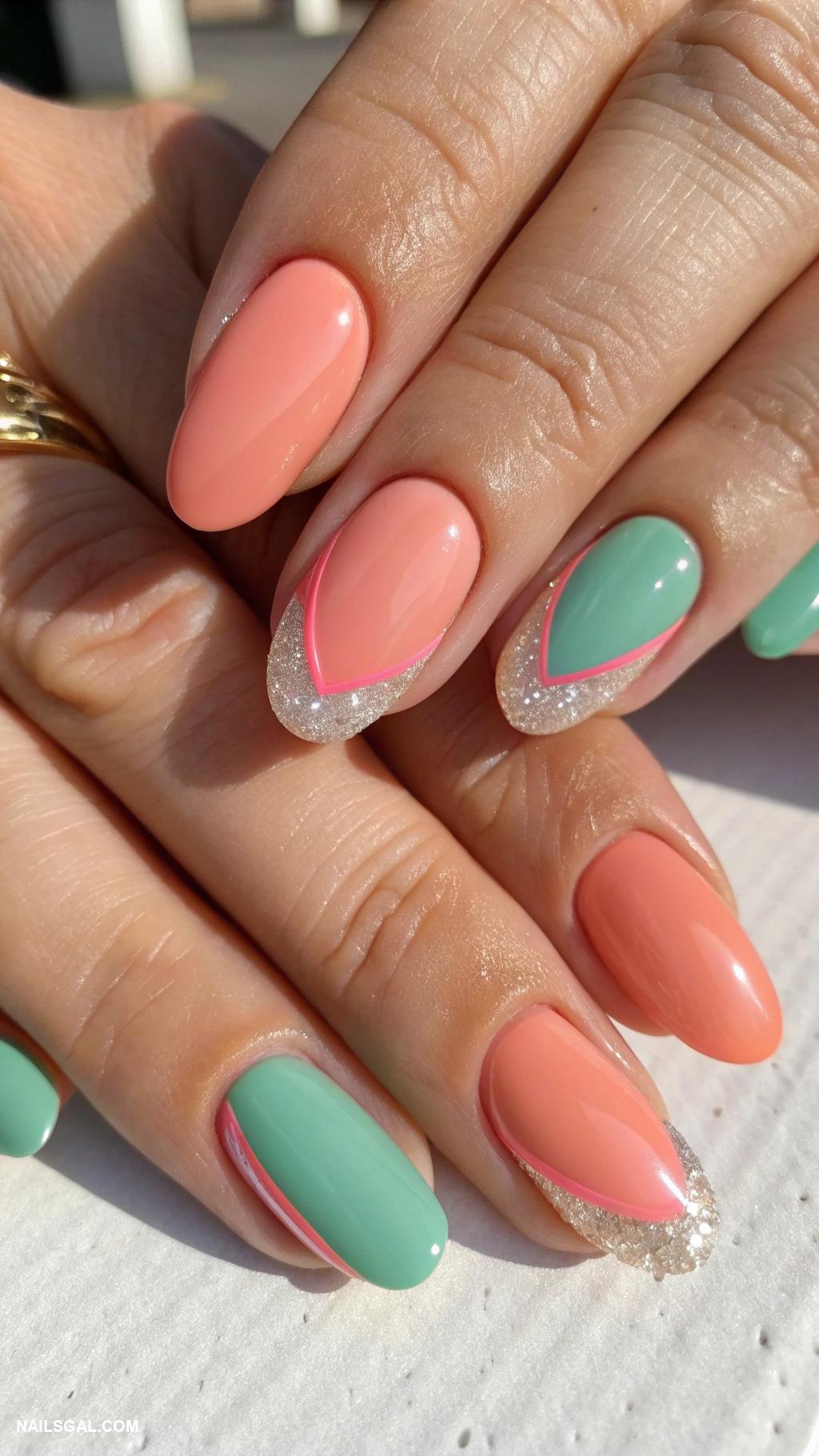 french manicure ideas Reverse French with colored base