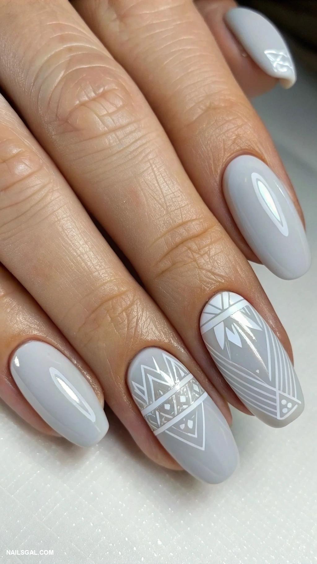 neutral nail colors Light gray for a sophisticated touch